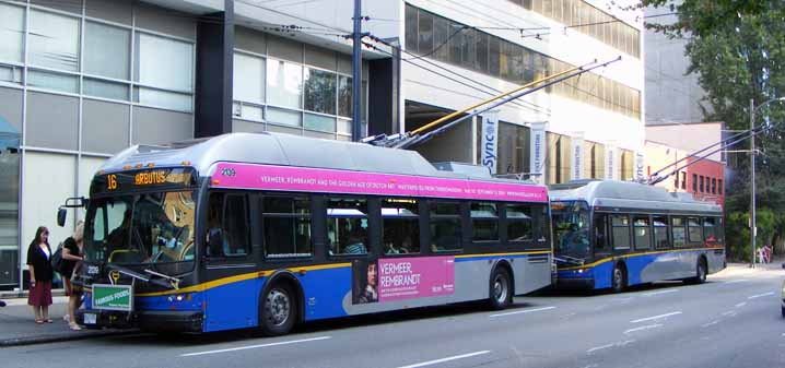 Coast Mountain Bus New Flyer E40LFR trolleys 2139 & 2167